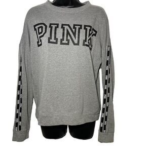 PINK Lightweight Grey Crewneck Sweatshirt